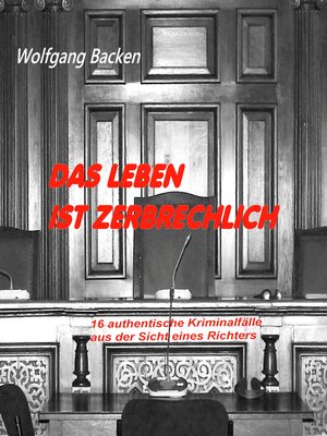 cover image of Das Leben ist zerbrechlich